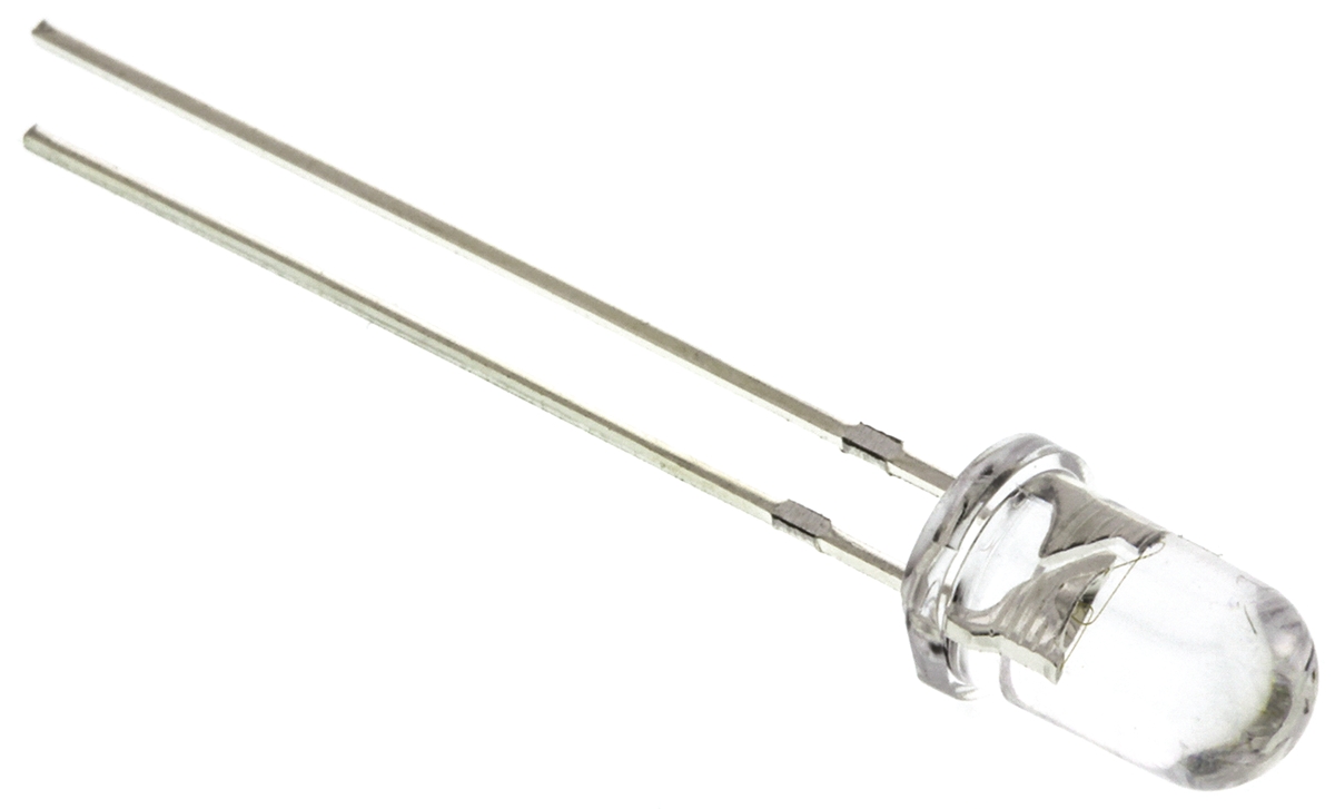UV5TZ-390-30 Bivar UV5TZ Series 1-LEDs UV LED 390 nm 40 mW 30 °, 2-Pin Through Hole package