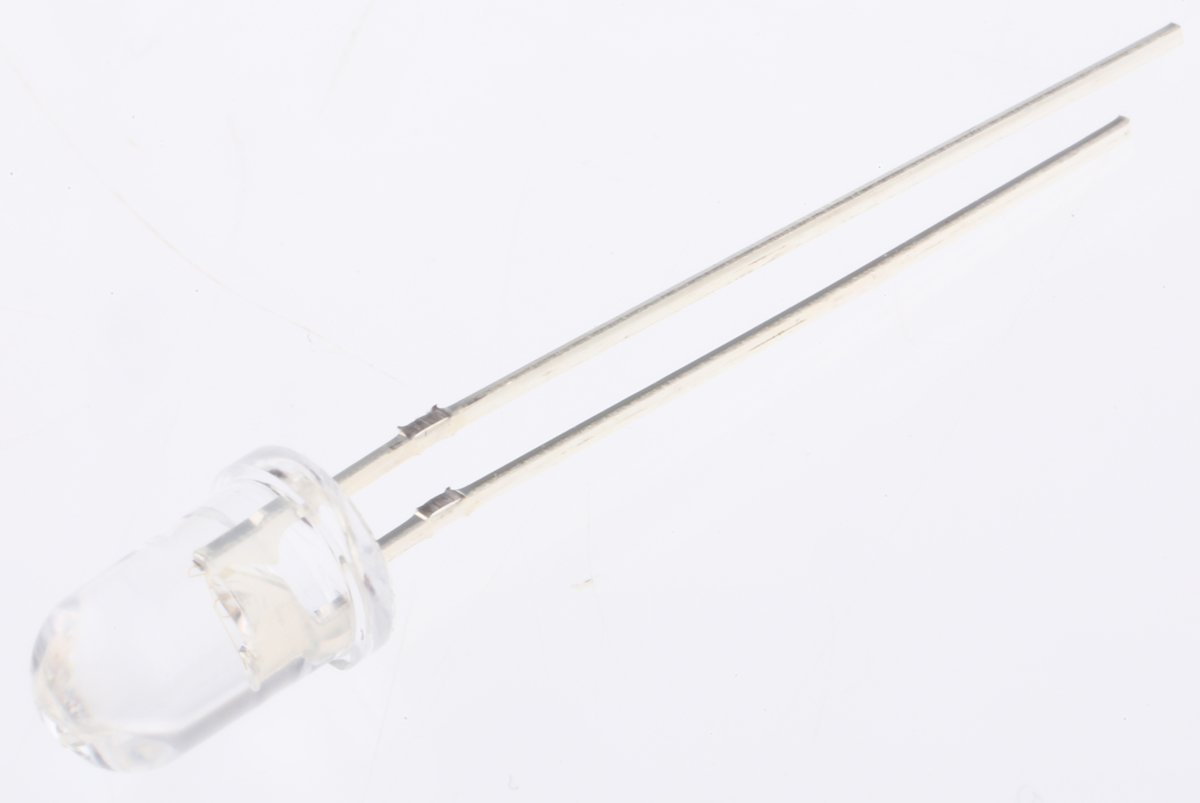 UV5TZ-395-30 Bivar UV5TZ Series 1-LEDs UV LED 395 nm 40 mW 30 °, 2-Pin Through Hole package