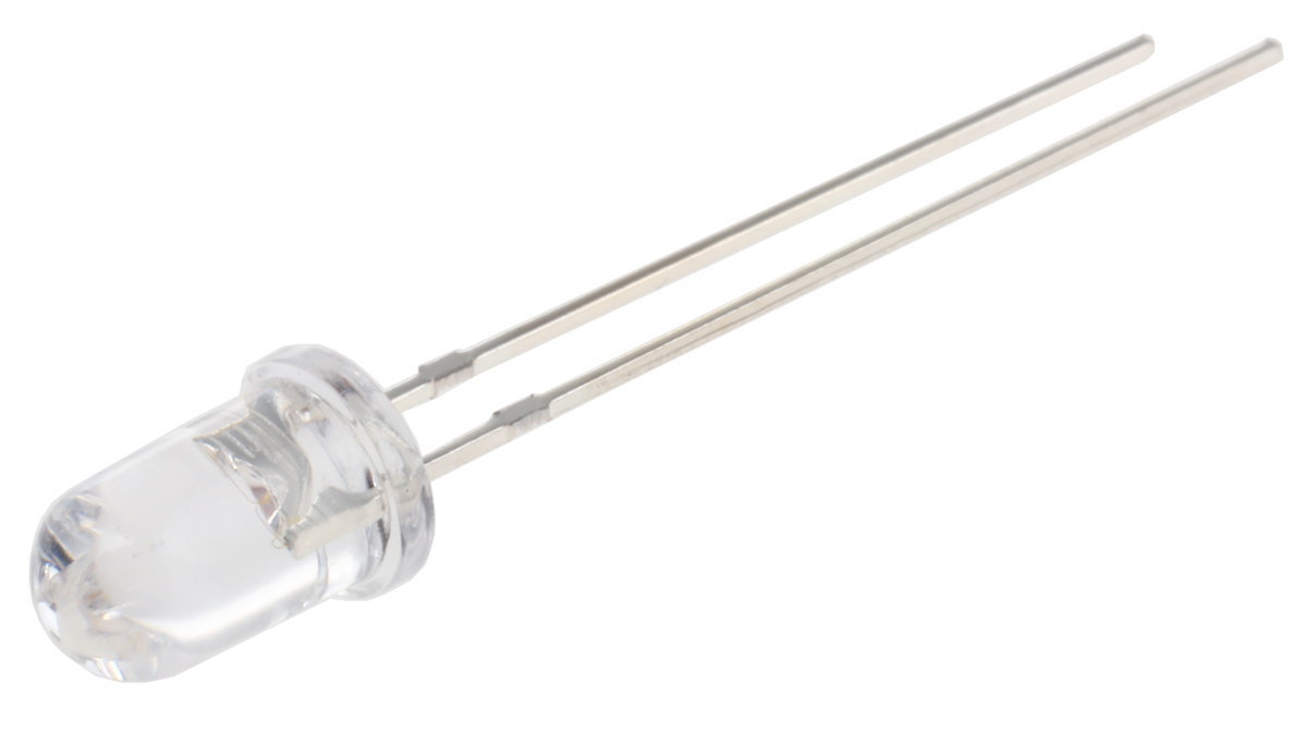 UV5TZ-400-15 Bivar UV5TZ Series 1-LEDs UV LED 400 nm 40 mW 15 °, 2-Pin Through Hole package