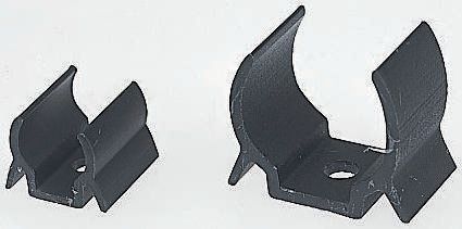 Essentra Clip for use with 12.7 mm Dia Capacitor Polyvinyl Chloride