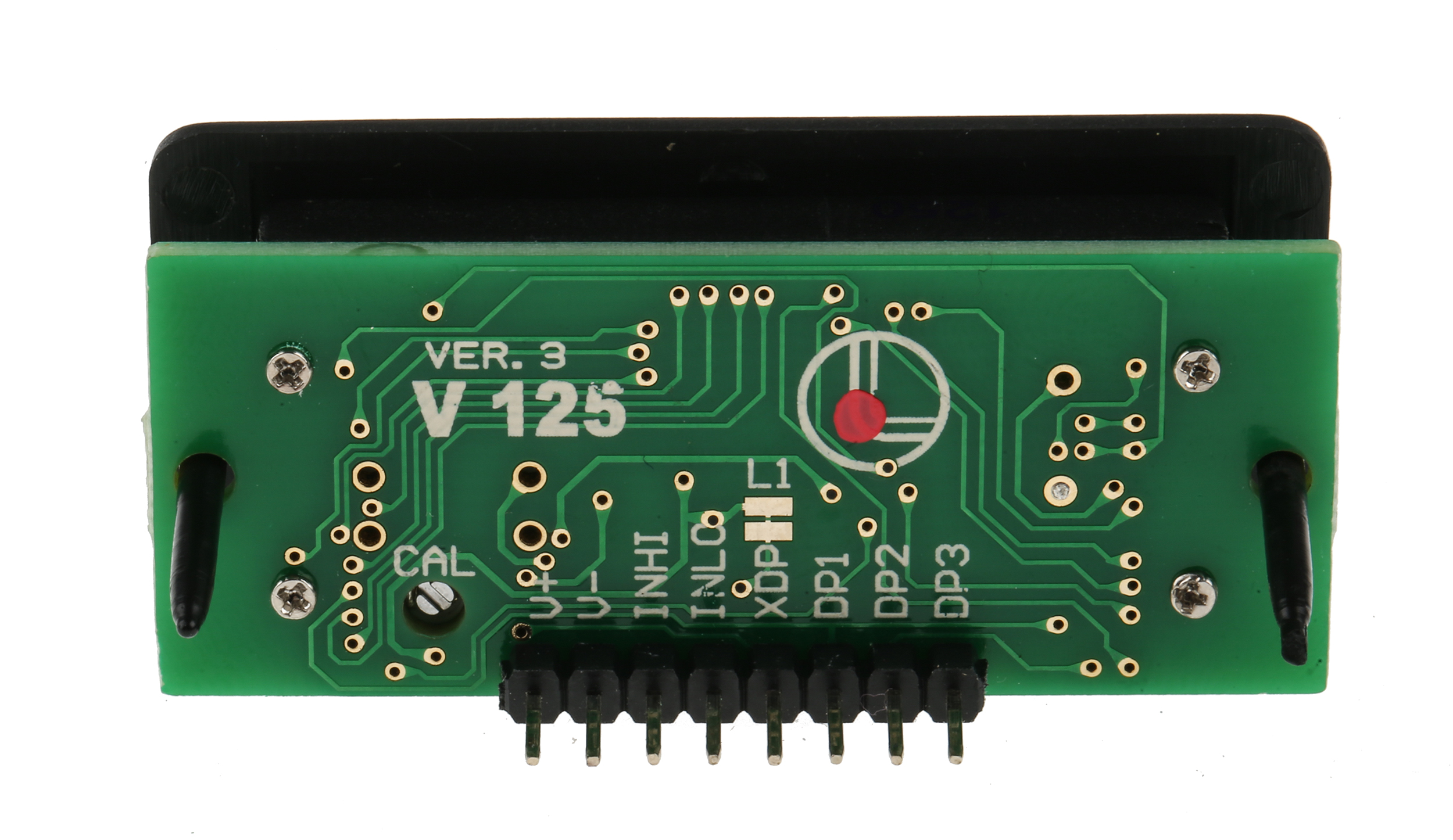 v-125 Lascar V125 Series Digital Voltmeter DC, LCD Display 3-Digits ±3 %, 45 mm, 21.5 mm