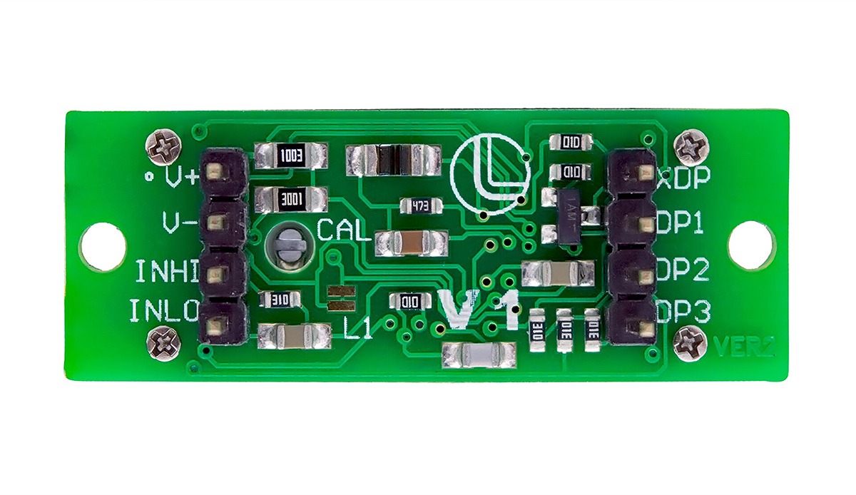 v-1 Lascar V1 Series Digital Voltmeter DC, LCD Display 3-Digits ±3 %, 15 mm, 34 mm