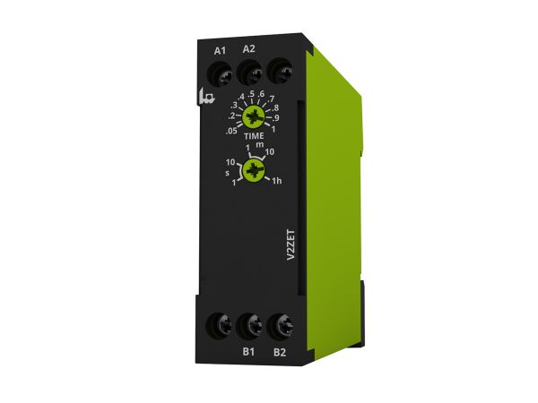 Tele VEO Series DIN Rail Timer Relay, 2-Contact, 12 to 240 V ac/dc 12V ac, 240 V ac, 1-Function, 1 NO Switch