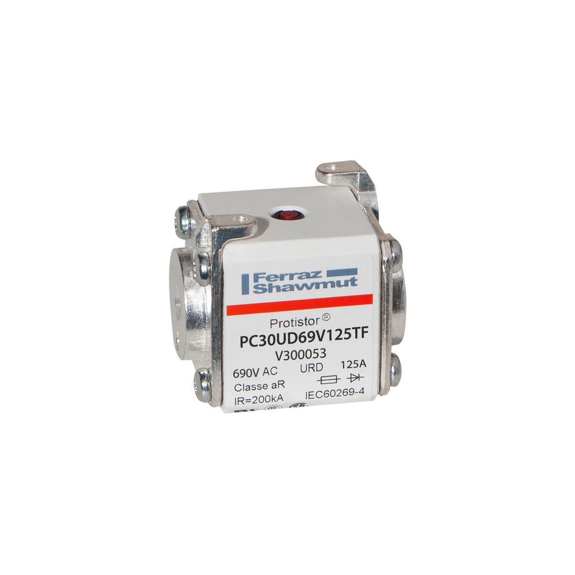 Mersen 125A size 30 FF Square Body Fuse, 700V