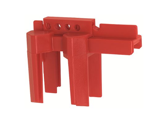 v442 ABUS Red Valve Lockout High Quality Polypropylene, 7 mm