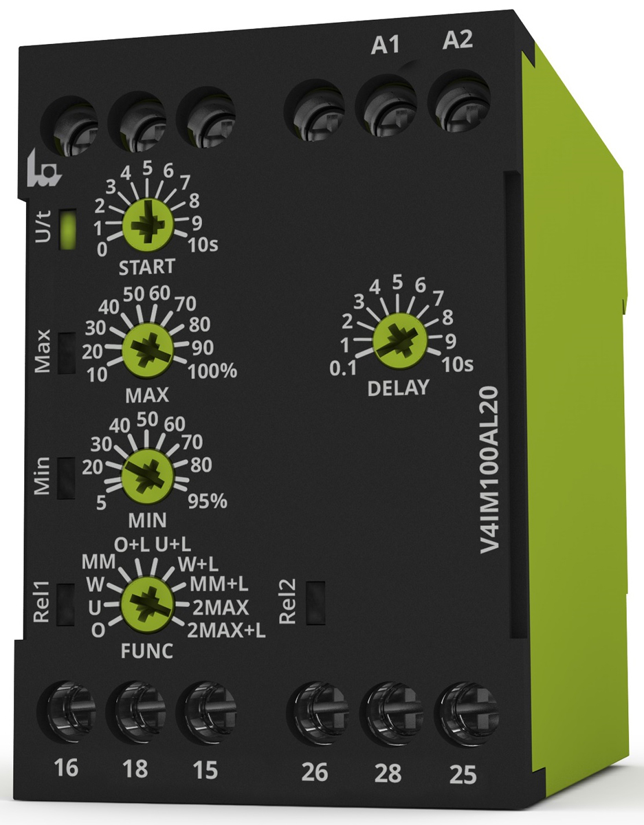 Tele Monitoring Relay, 1 Phase, DPDT, DIN Rail to 100A, 24V ac, 240 V ac