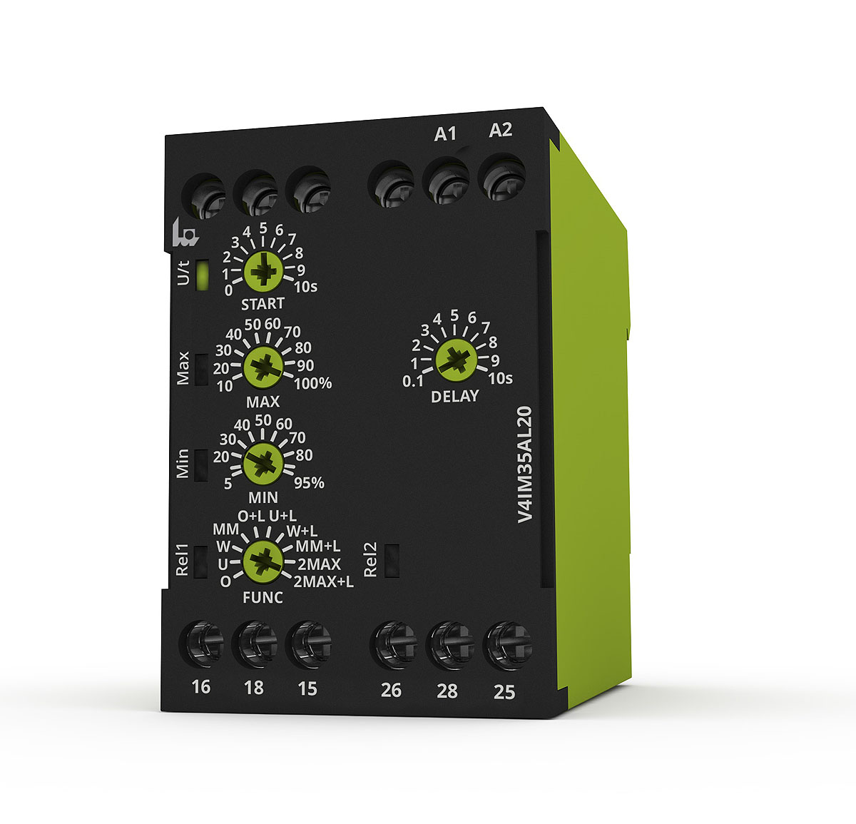 Tele Monitoring Relay, 1 Phase, DPDT, DIN Rail to 35A, 24V ac, 240 V ac
