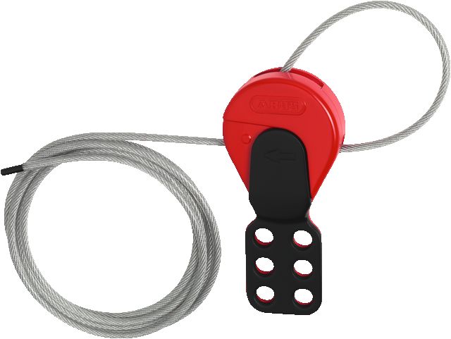 v500c506 ABUS Red Valve Lockout Metallic V500 Set