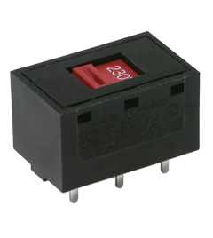 C & K PCB Slide Switch DPDT Latching 10A Polyester