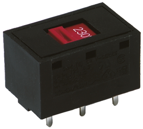 C & K Through Hole Slide Switch DPDT 5A Fibreglass Reinforced Polyethylene Terephthalate