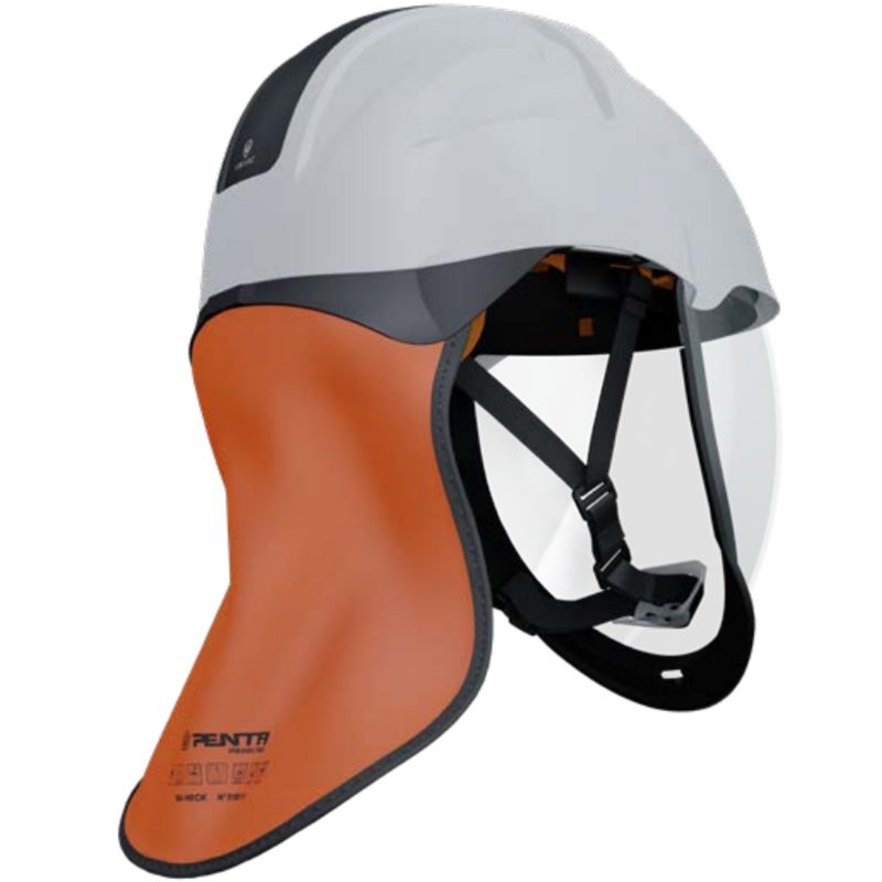 Penta Hard Hat Neck Guard Orange Penta Helmets
