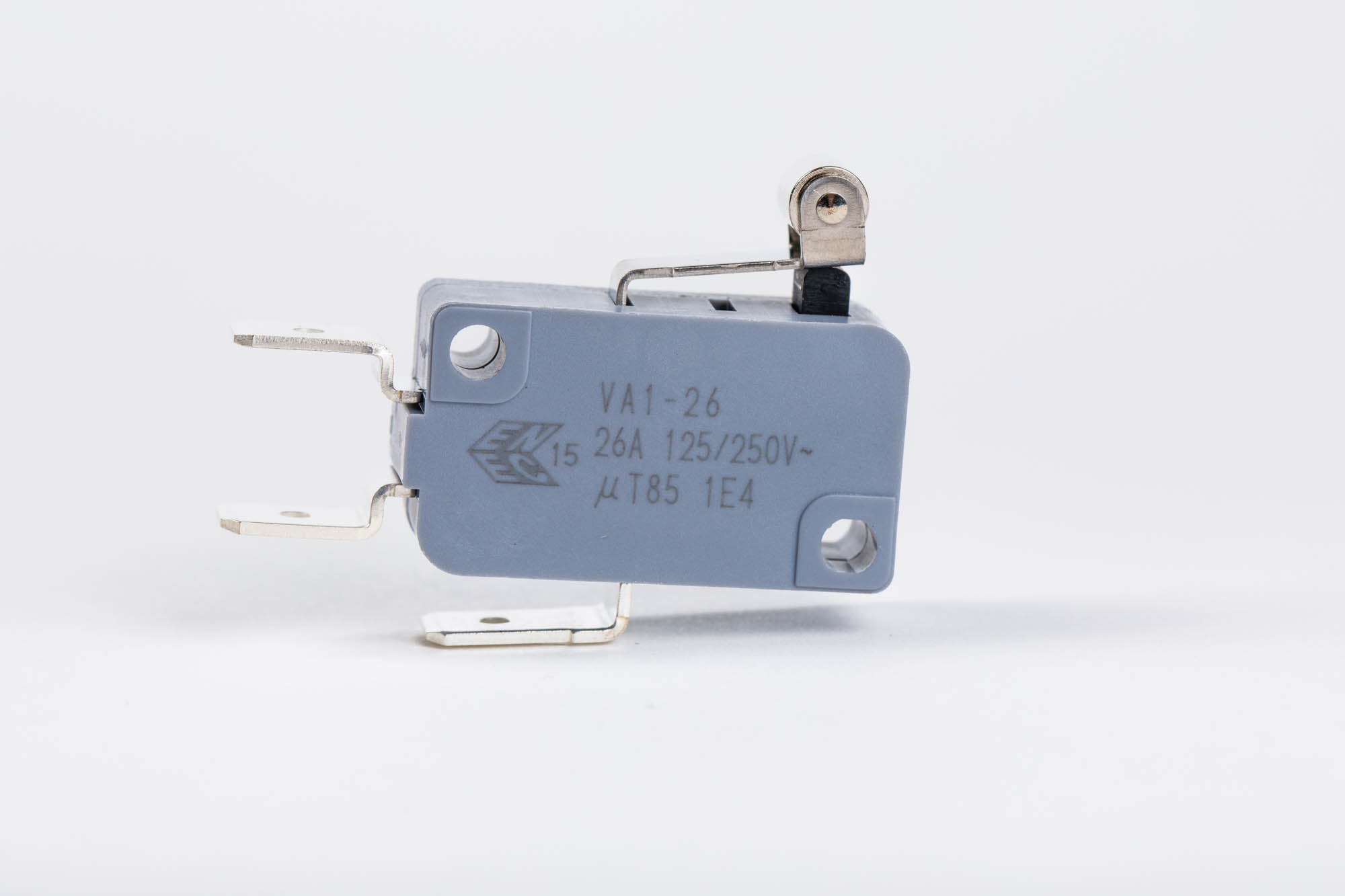 Zippy Roller Lever Snap Action Micro Switch, Solder Terminal, 26 A, 250 V ac, 1 V dc, SPDT