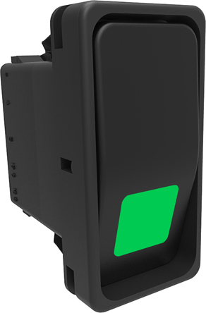 Carling Technologies Illuminated DPST, On-Off On-None-Off Rocker Switch Panel