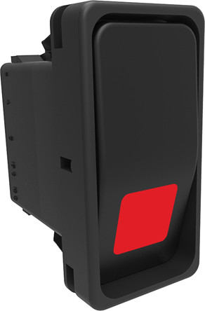 Carling Technologies Illuminated DPST, On-Off On-None-Off Rocker Switch Panel