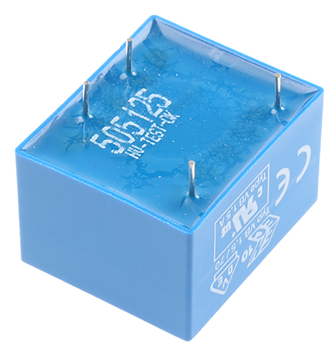 vb-15115 Block 15 V ac 1 Output Pin PCB Transformer, VDE 0570 Part 2-6, DIN EN 61558-2-6, ENEC 10 (VDE), IEC 61558-2-6, C-UL-US,