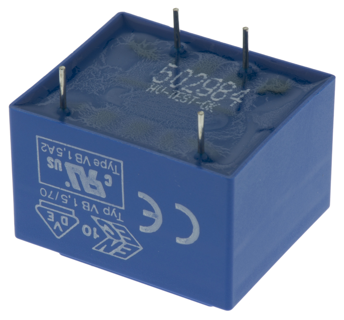 vb-1519 Block 9 V ac 1 Output Pin PCB Transformer, ENEC 10 (VDE), C-UL-US 1.5 VA