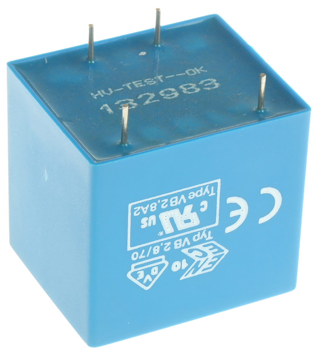 vb-28124 Block 24 V ac 1 Output Pin PCB Transformer, VDE 0570 Part 2-6, ENEC 10 (VDE), C-UL-US, DIN EN 61558-2-6, IEC 61558-2-1,