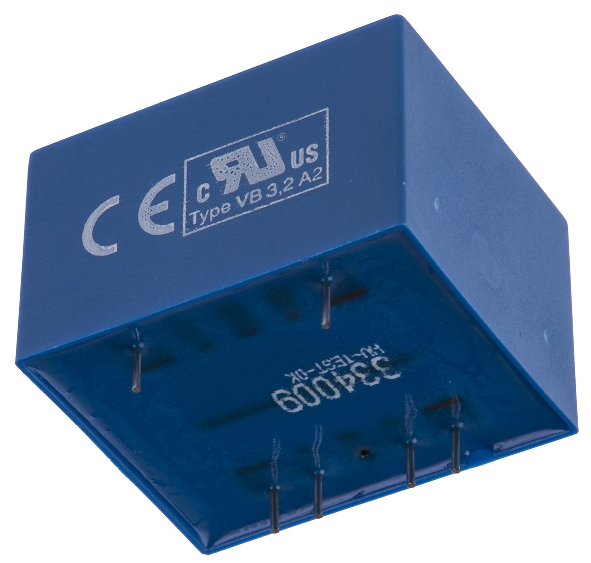 vb-32218 Block 18 V ac 2 Output Through Hole PCB Transformer, VDE, UL 3.2 VA