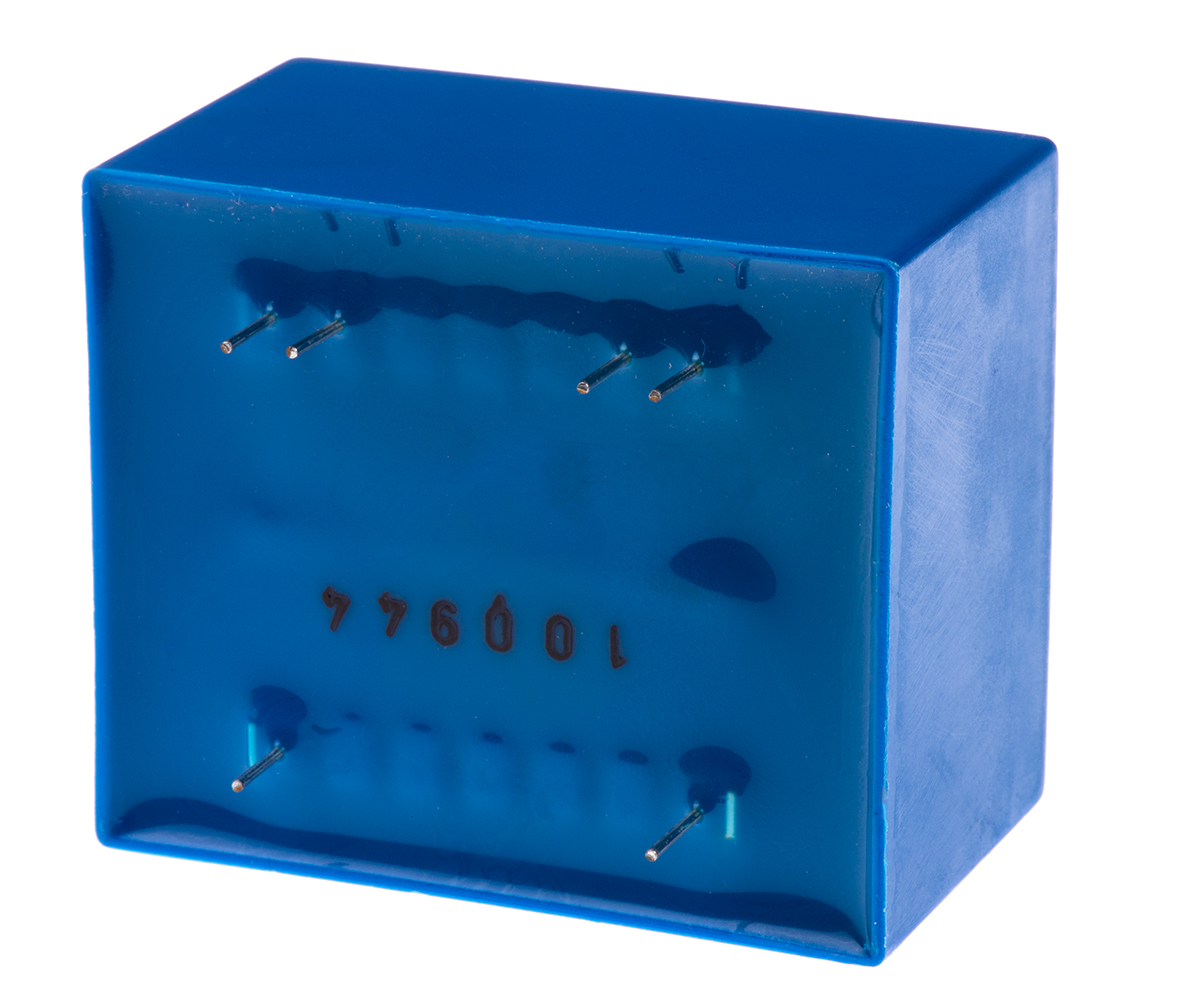 vc-16212 Block 2 x 12 V ac 2 Output Pin PCB Transformer, CSA 22.2 No.66, DIN EN 61558-2-6, VDE 0570 Part 2-6, cURus, IEC