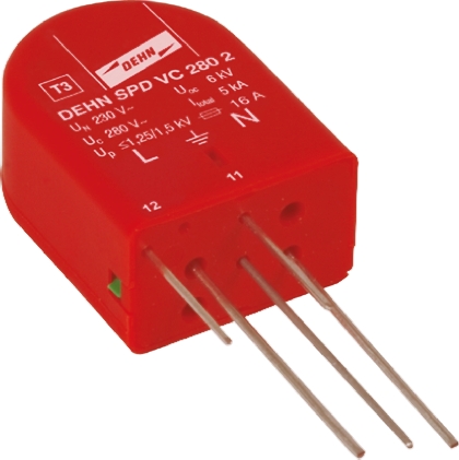 Dehn, VC Surge Protector 280V ac Maximum Voltage Rating 5 kA Maximum Surge Current Mains Protector