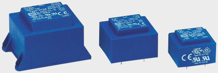 Block 2 x 18 V ac 2 Output PCB PCB Transformer, VDE 0570 Part 2-6, IEC 61558-2-6, cURus, CSA 22.2 No.66, VDE, UL