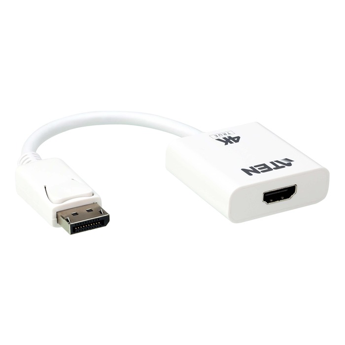 Aten  1 port DisplayPort to HDMI  Adapter 180 mm Length 4096 x 2160 pixel Maximum Resolution
