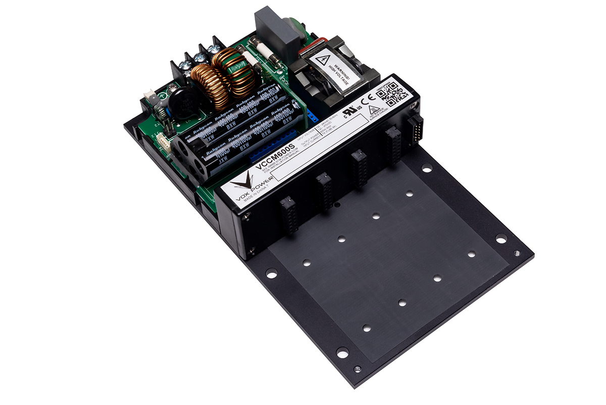 Vox Power Switching Power Supply, VCCM600S 4 Output 58V, 25A, 600 W, Input 85V ac to  264V