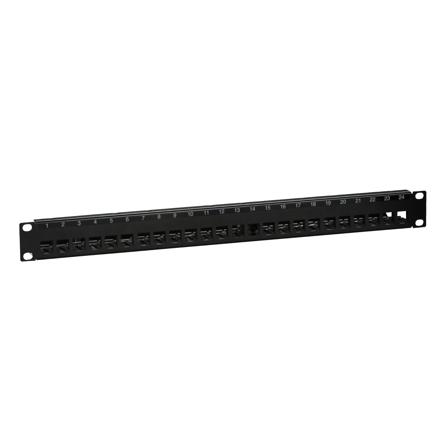 Schneider Electric Rolled sheet metal sheet ABS, Polycarbonate plastic part Patch Panel, 1 U, Shielded 44.5 mm 44.5mm