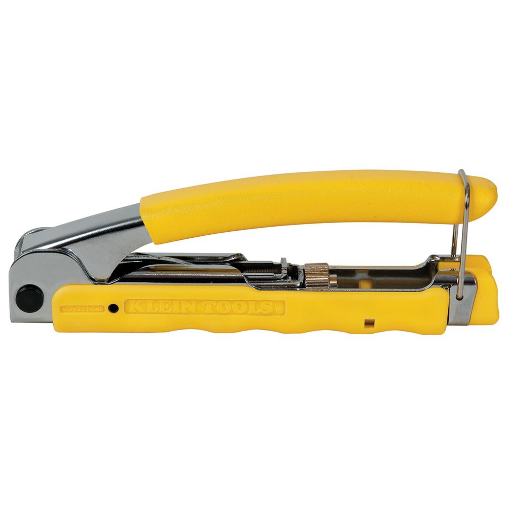 Klein Tools VDV211 Crimp Tool Compression Crimper for F Connectors, BNC Connectors, RCA Connectors