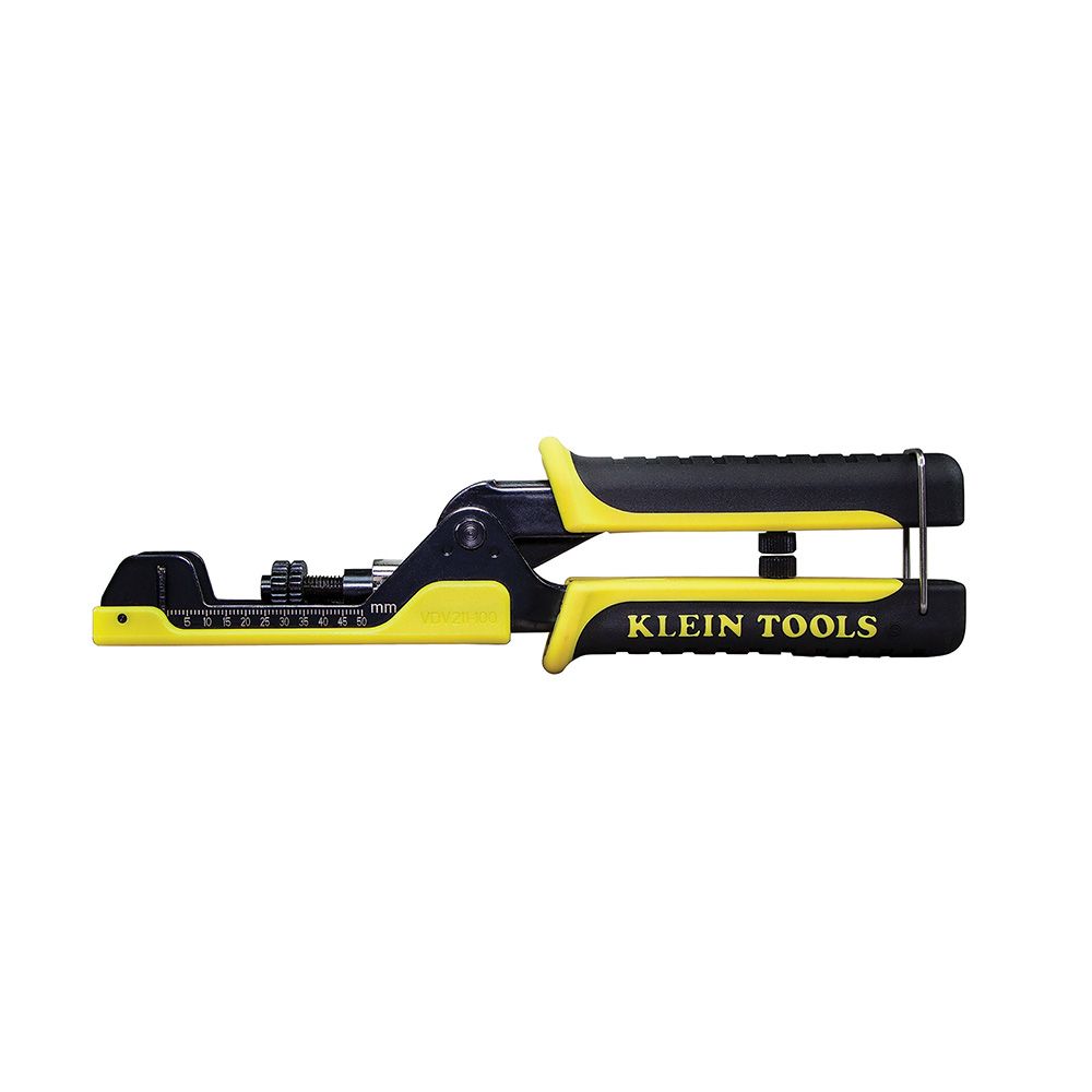 Klein Tools VDV211 Crimp Tool Compression Crimper for BNC Connectors, F Connectors, RCA Connectors