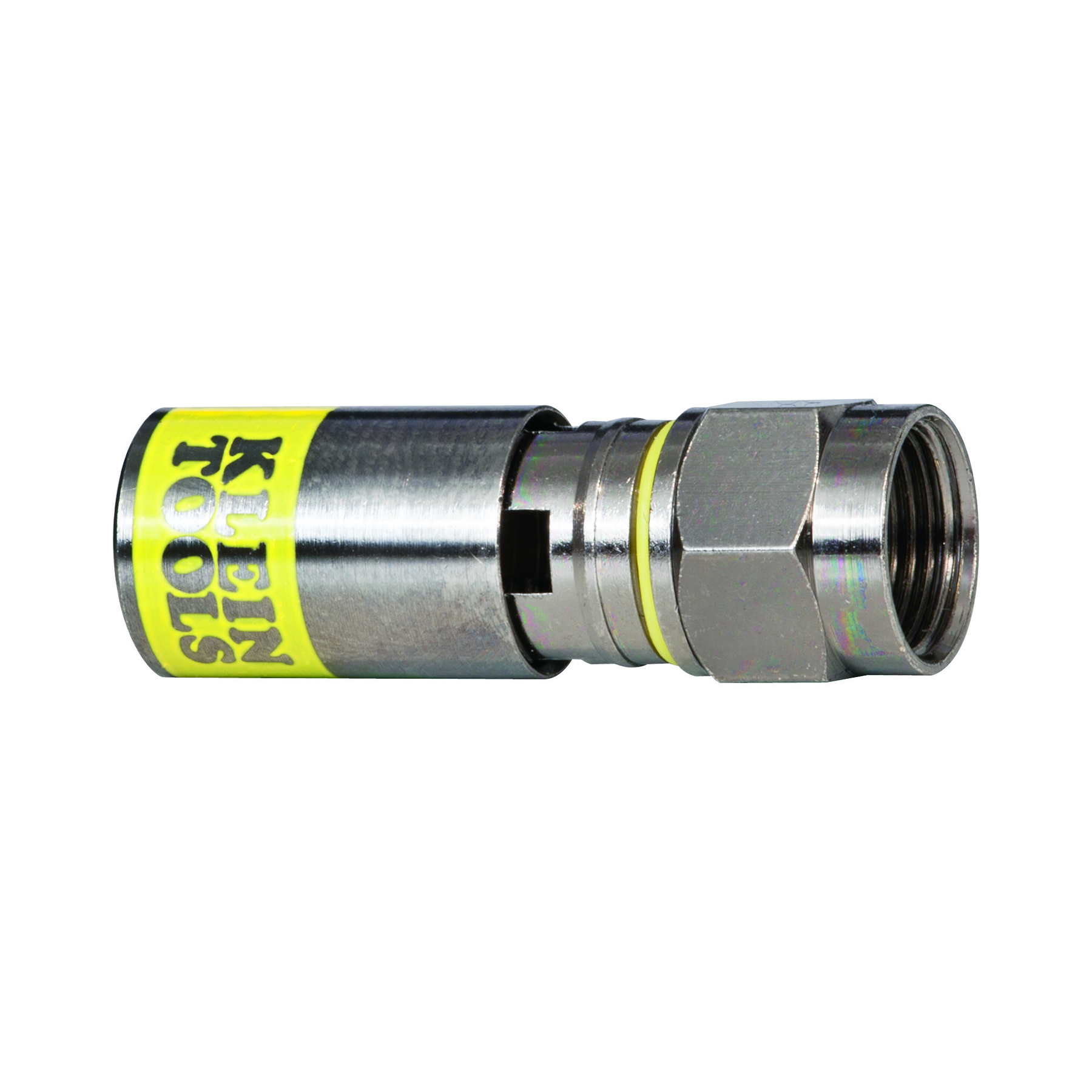 Klein Tools Cable Female F Connector, Straight Body Crimp