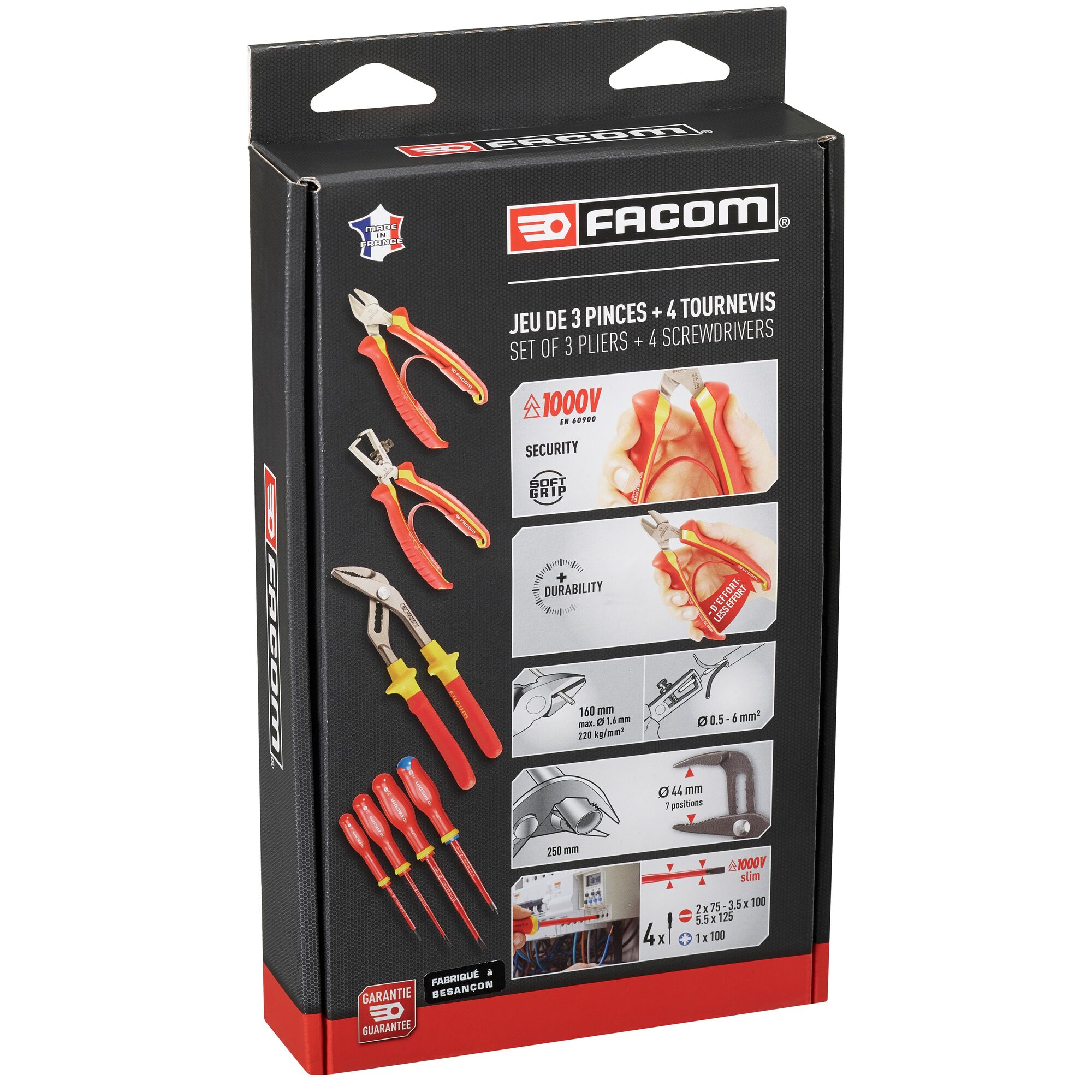 vea2pb Facom VE.A2PB 7-Piece Plier Set
