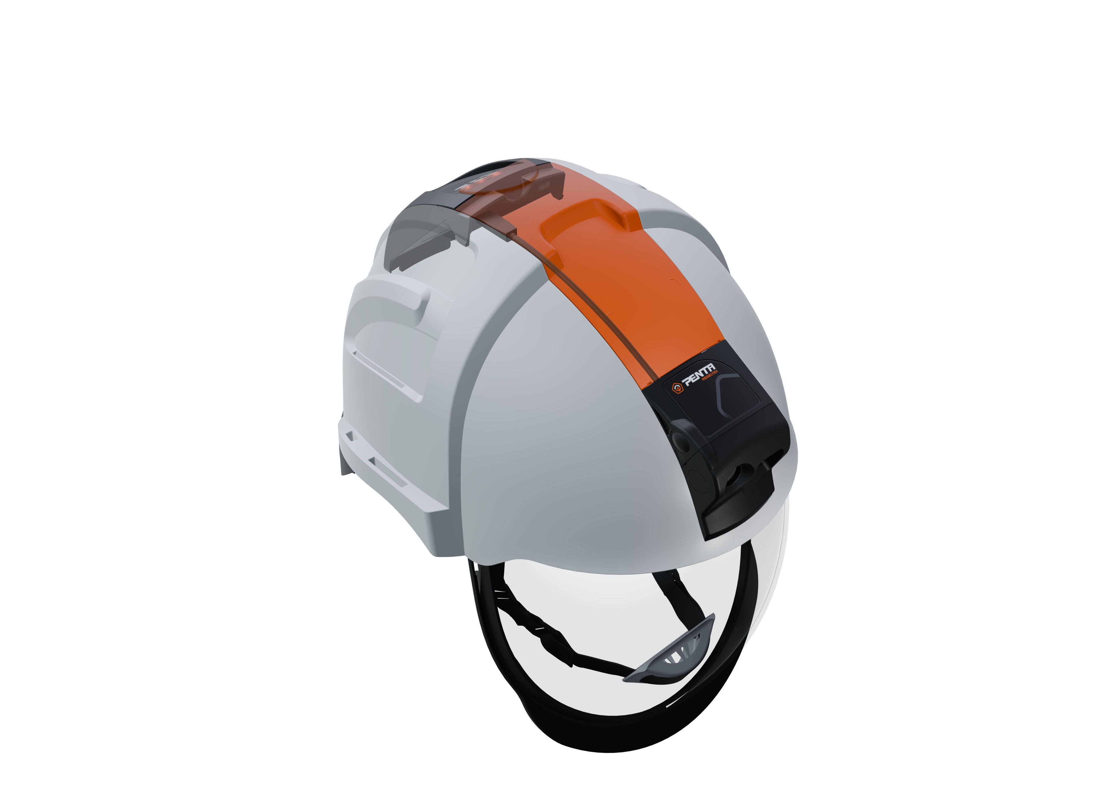 Penta ABS Hard Hat Light Orange, Black Penta Helmets