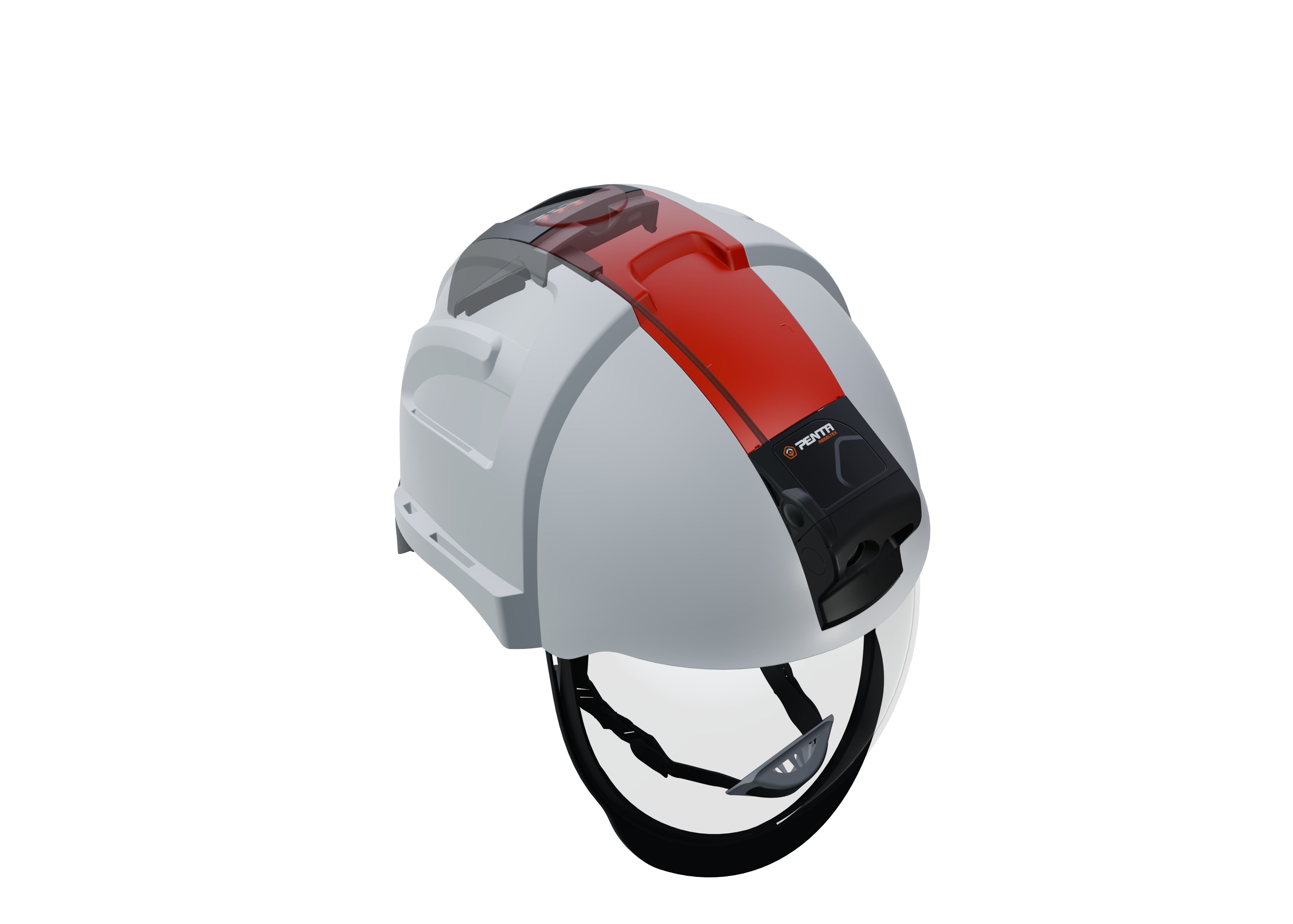 Penta ABS Hard Hat Light Red, Black Penta Helmets
