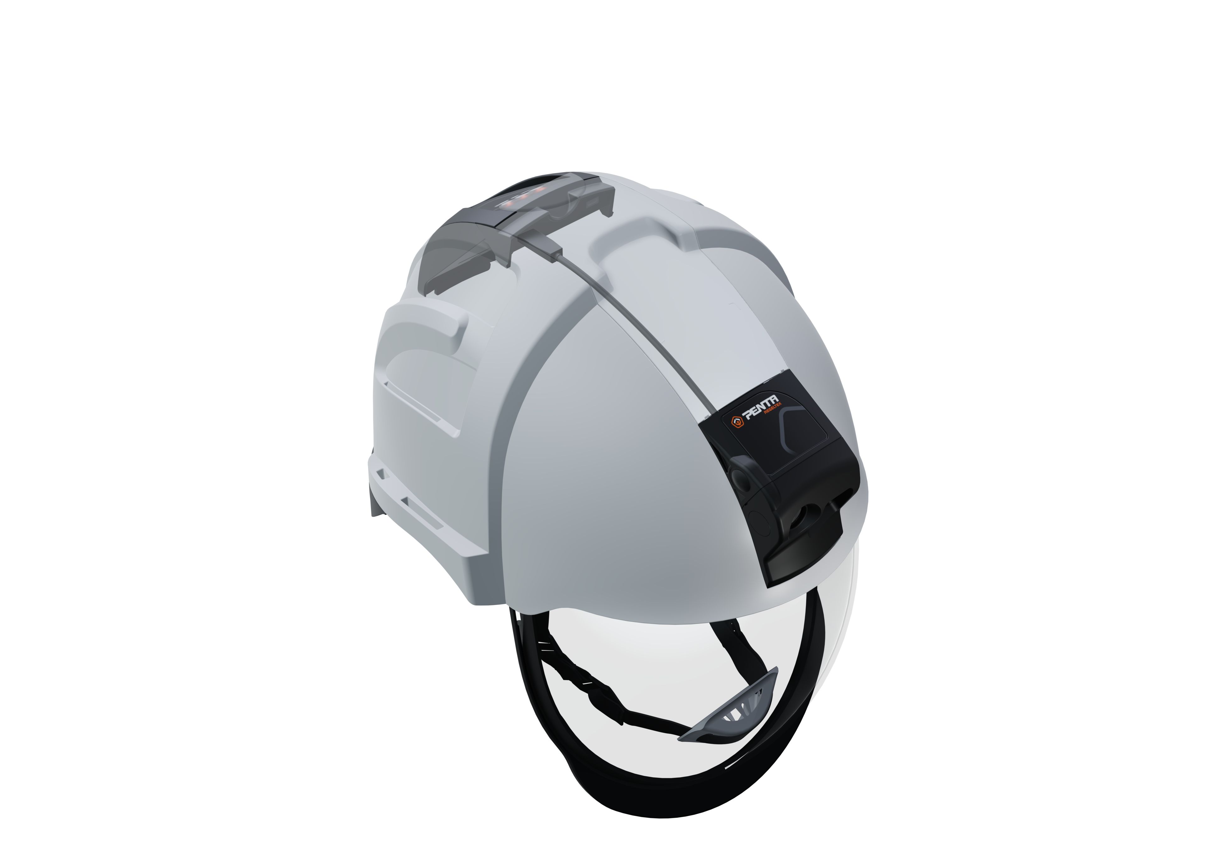 Penta ABS Hard Hat Light White, Black Penta Helmets