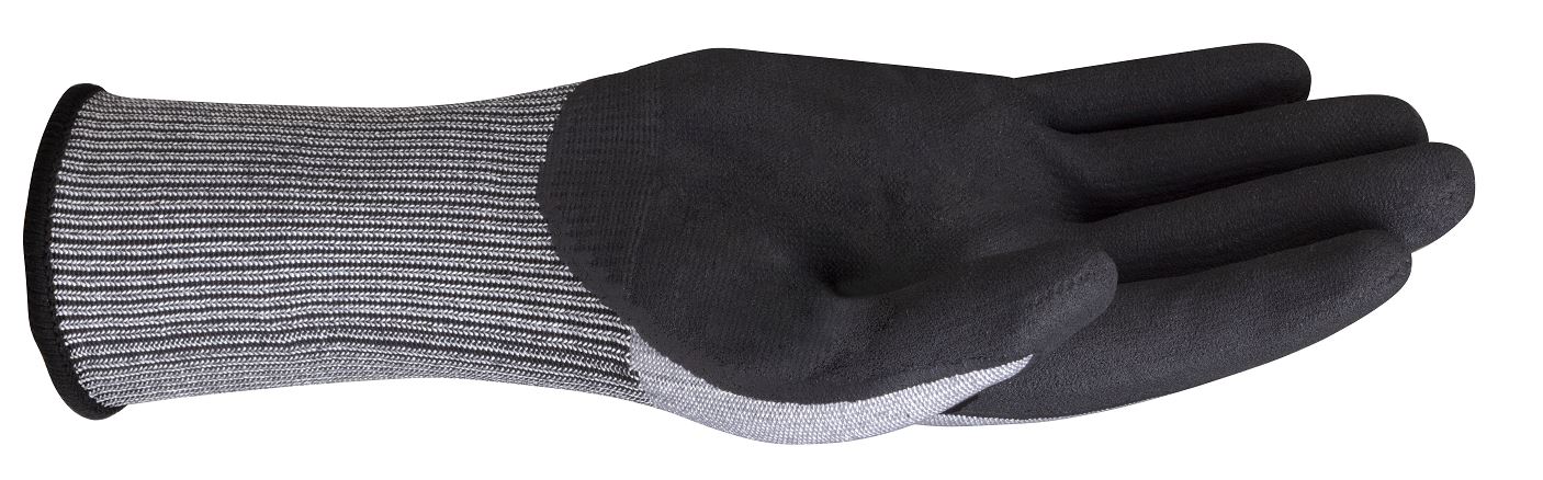 vecutc01gr08 Delta Plus VENICUT Grey Nitrile Work Gloves, Size 8, Nitrile Foam Coating