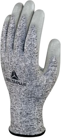 Delta Plus VENICUTD08 Grey Polyurethane Work Gloves, Size 10, Polyurethane Coating