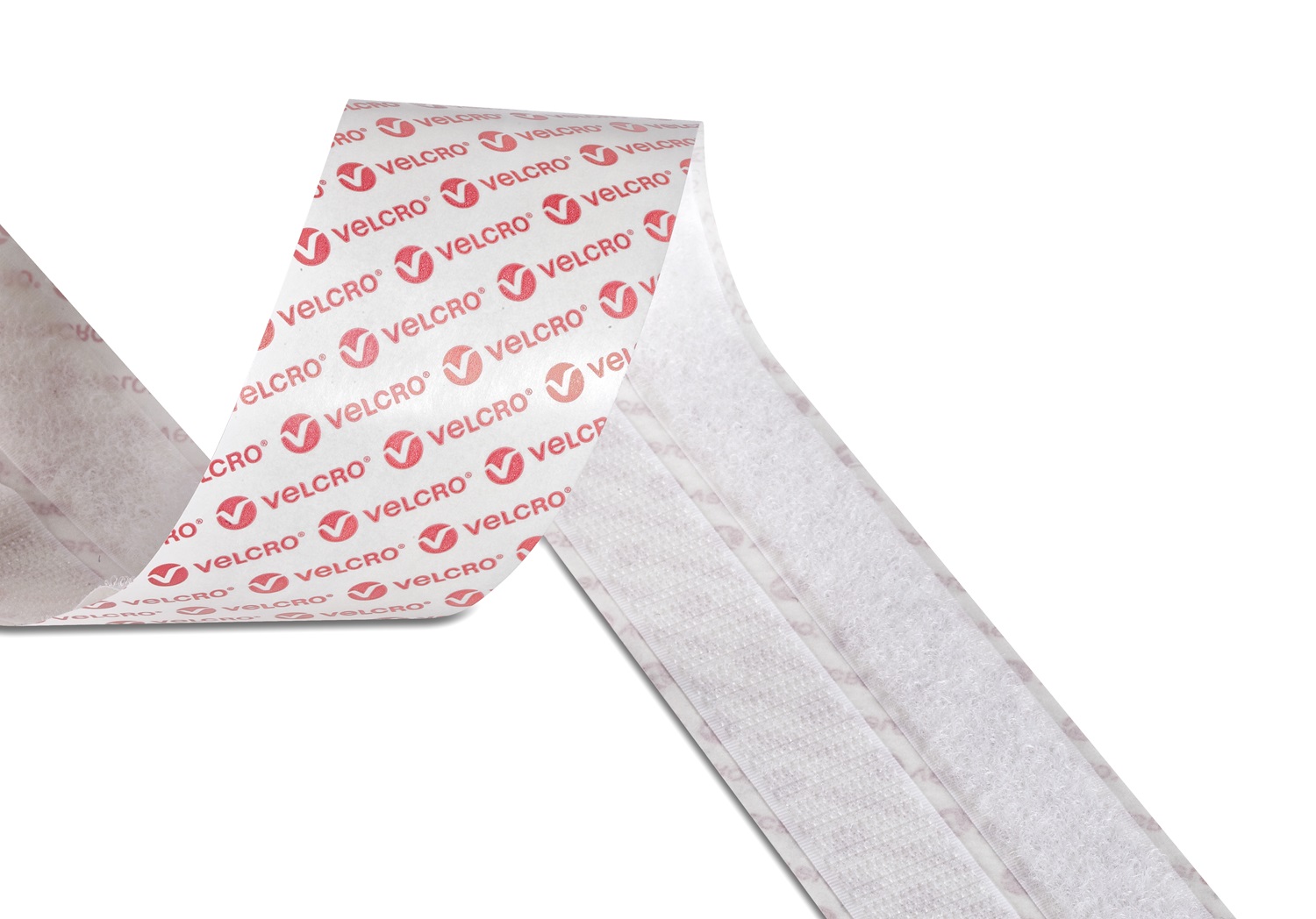 Velcro White Hook & Loop Tape, 20mm x 10 m