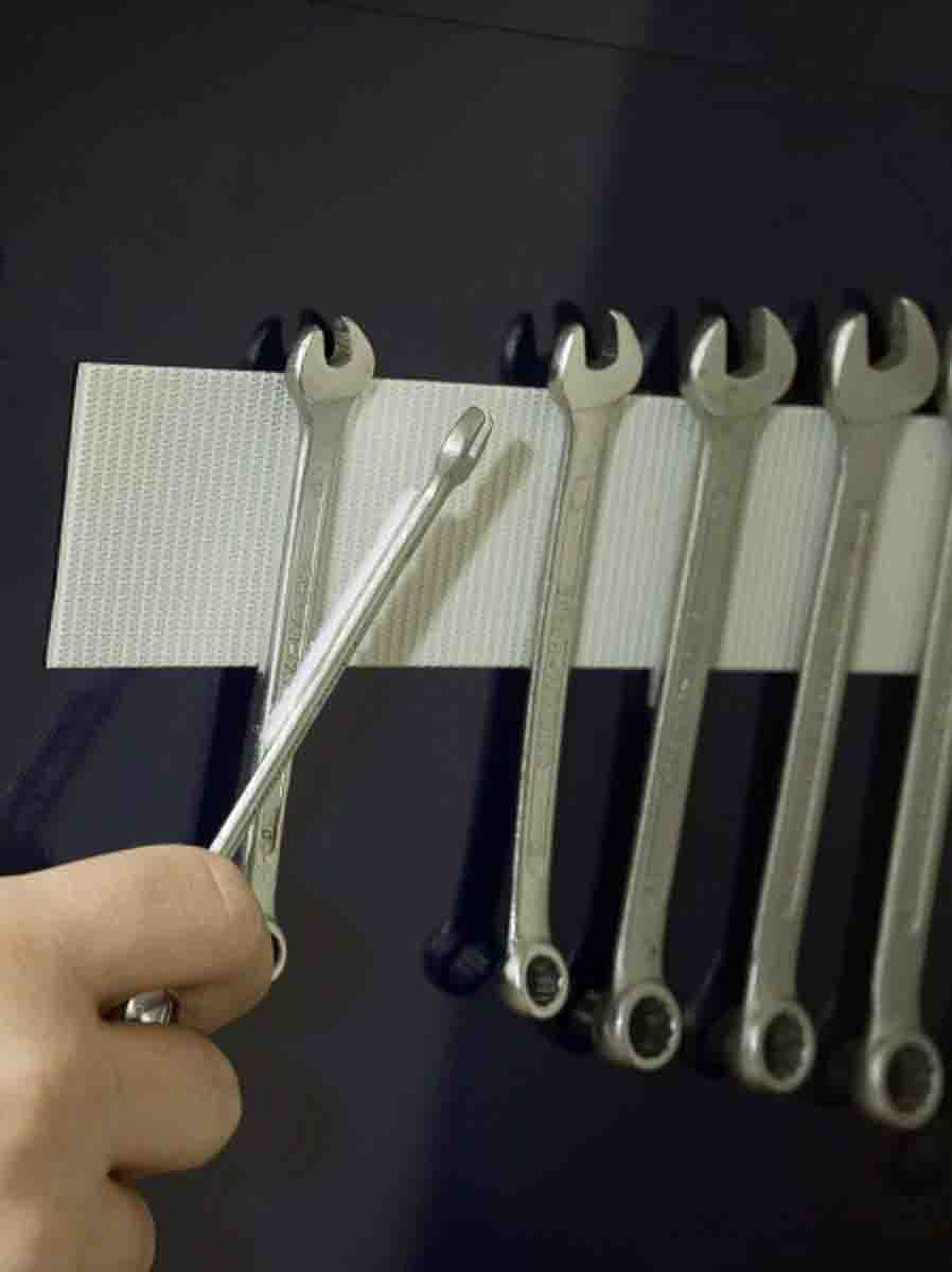 vel-ec60242 Velcro White Hook & Loop Tape, 50mm x 1 m