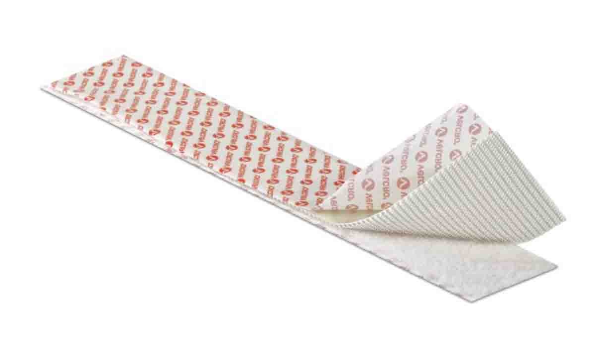 vel-ec60246 Velcro White Hook & Loop Tape, 50mm x 2.5 m