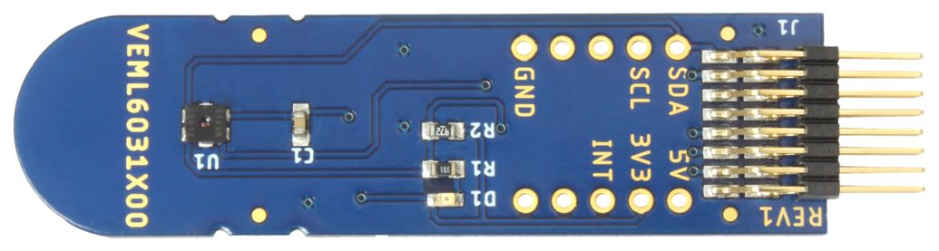 Vishay VEML6031X00 ALS Ambient Light Sensor Sensor Board for VEML6031X00 Display Backlight Controls, Infotainment