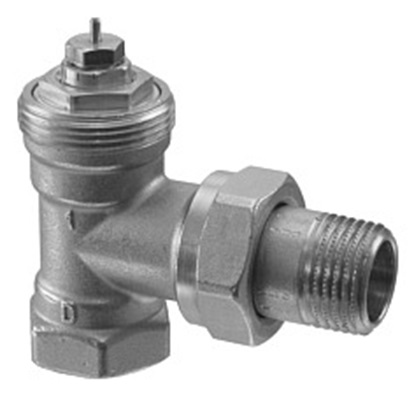 Siemens Nickel Plated Brass 1/2 in to 1/2 in Manual Radiator Valve