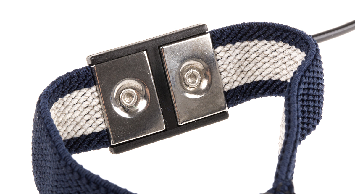 vermason Desco Europe ESD Grounding Wrist Strap & Cord Set With 4 mm Stud