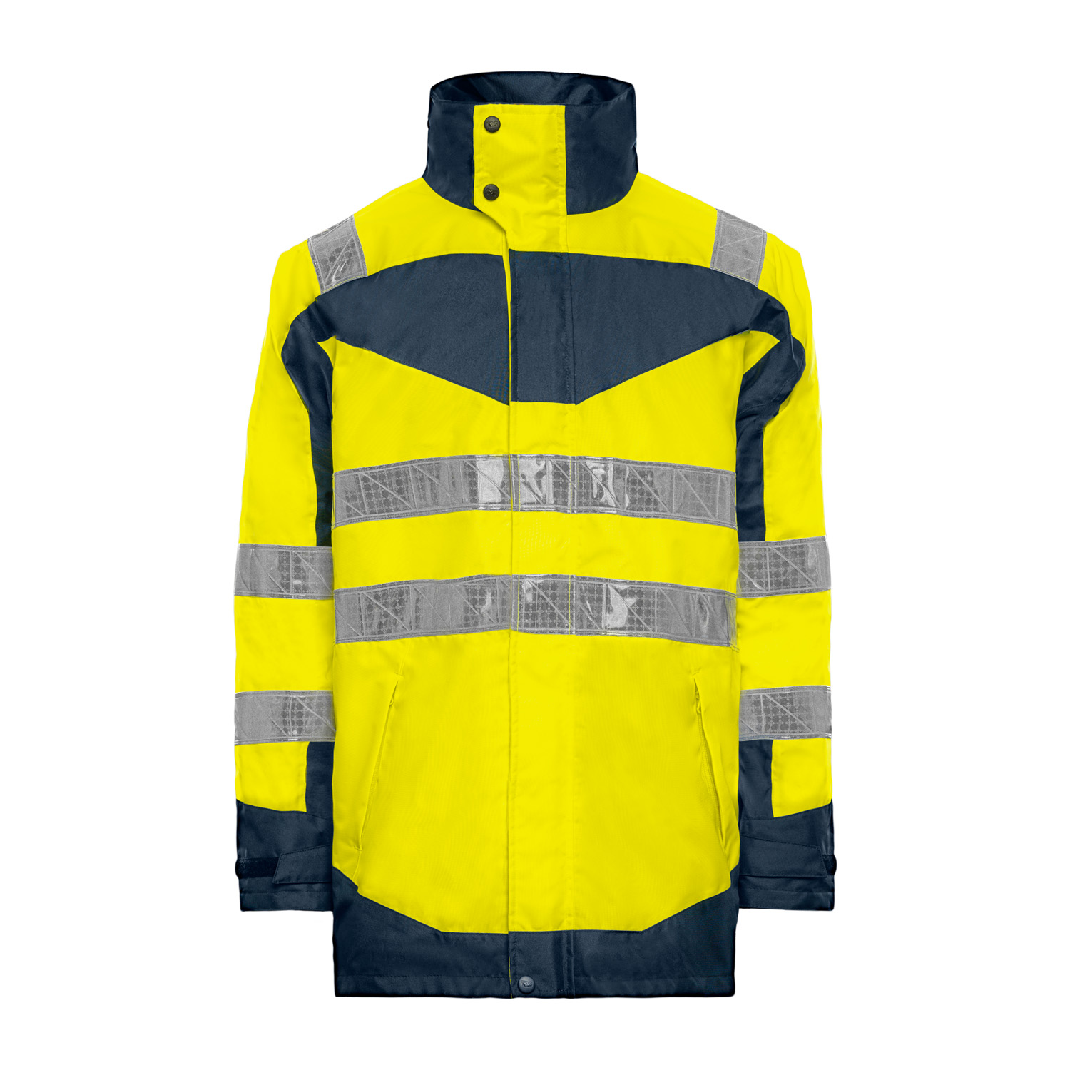 T2S Cap Horn Yellow Unisex Hi Vis Jacket, 2XL