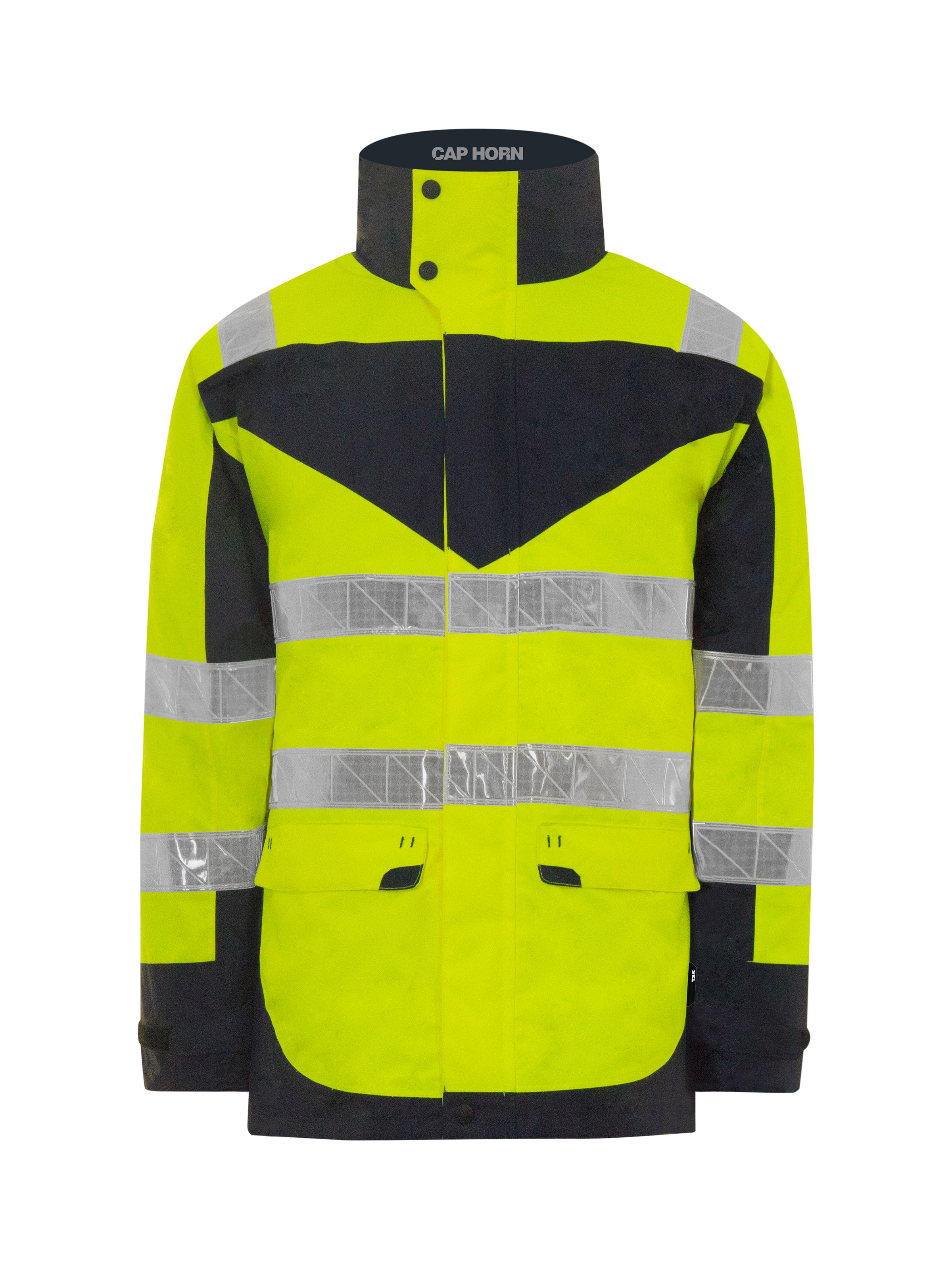 T2S Cap Horn Yellow Unisex Hi Vis Jacket, L