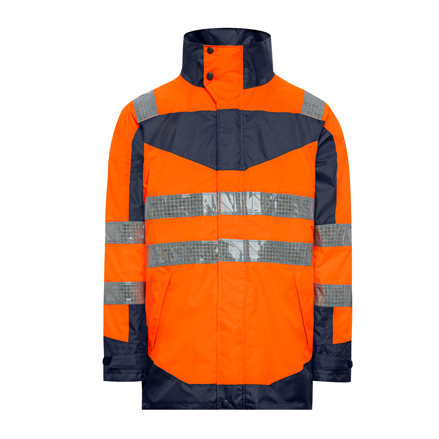 T2S Cap Horn Orange Unisex Hi Vis Jacket, 2XL