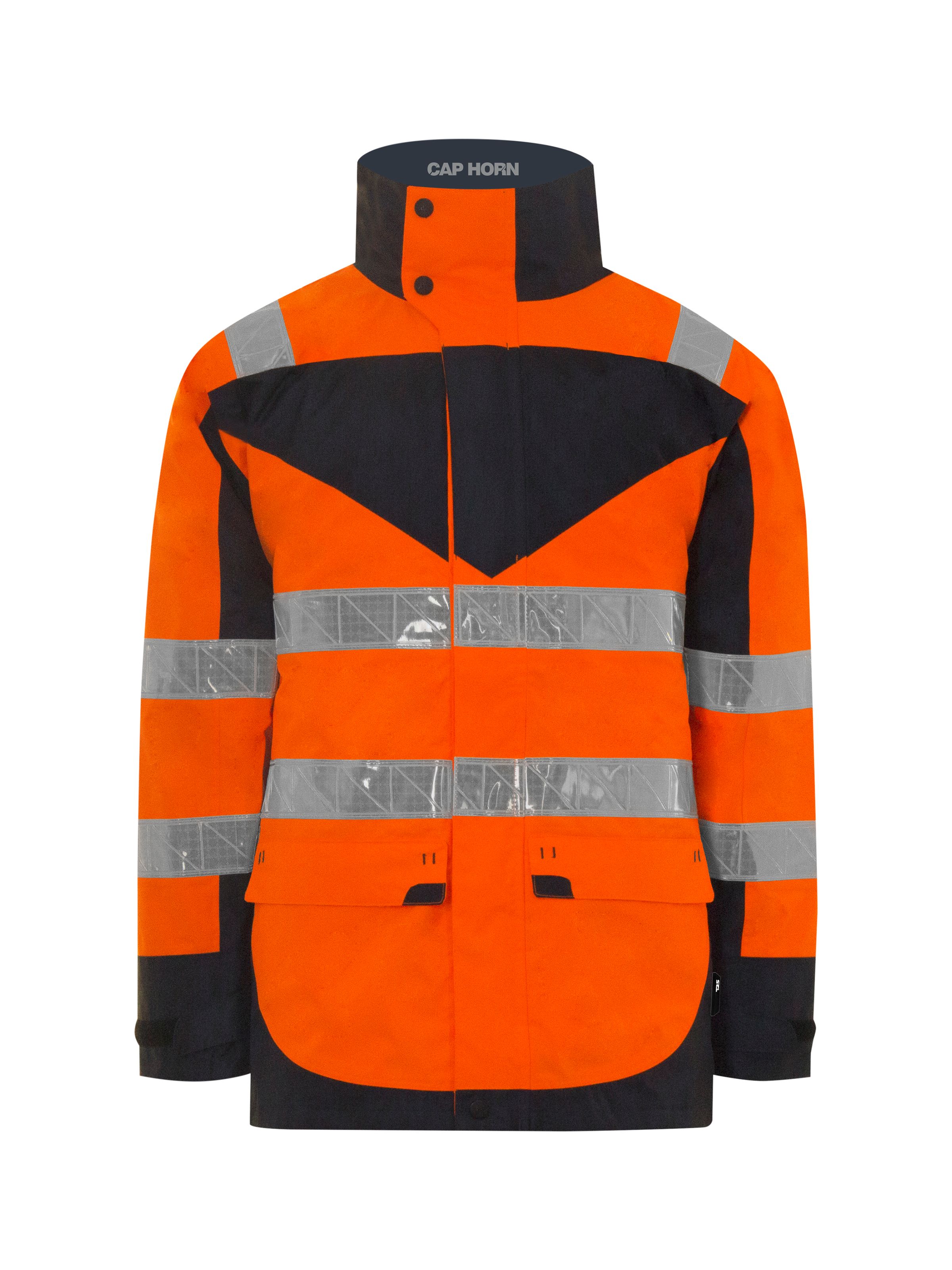 T2S Cap Horn Orange Unisex Hi Vis Jacket, S