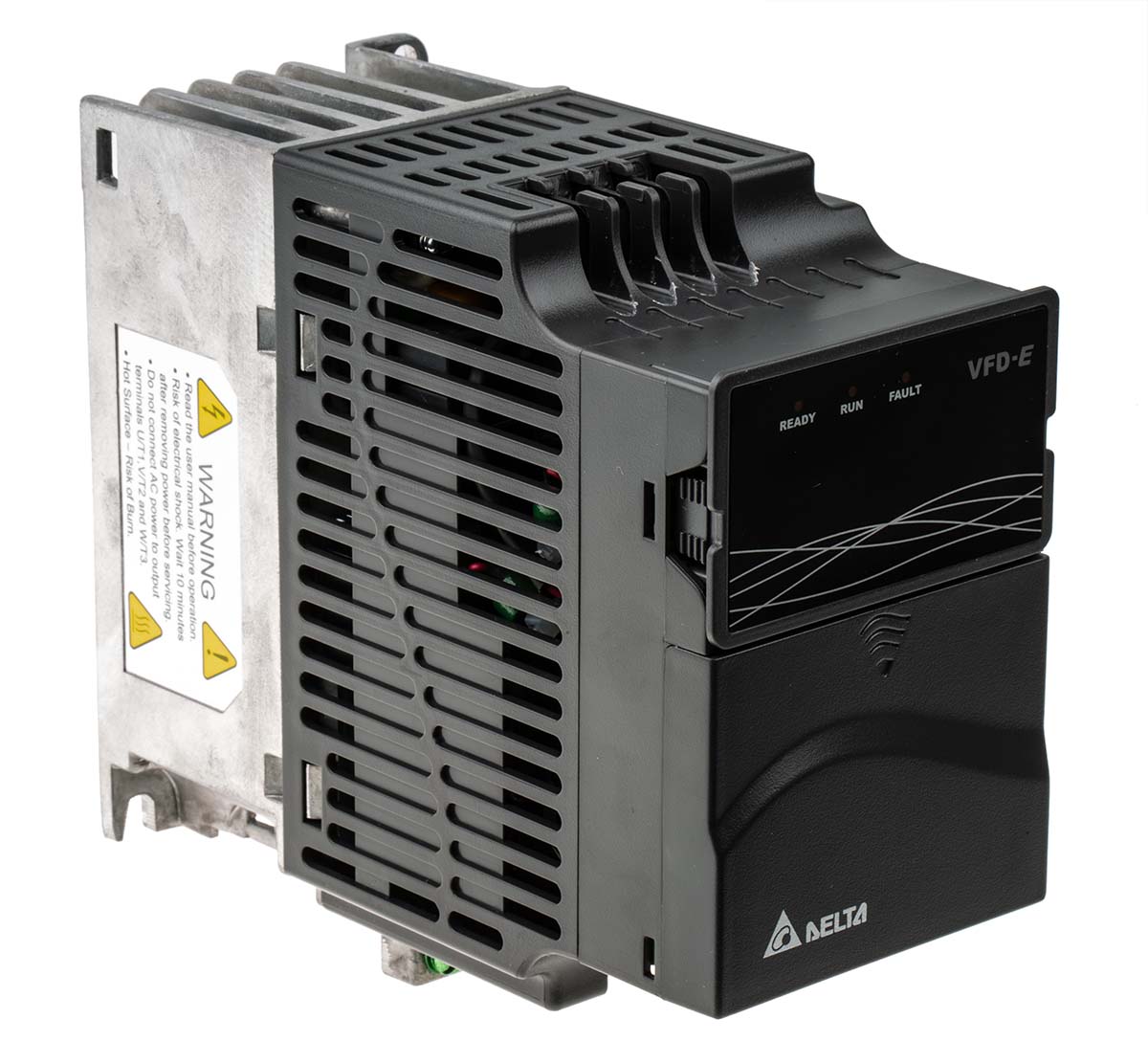Delta Electronics Inverter Drive, 0.75 kW, 3 Phase, VFD-E Series 528V 2.5 A
