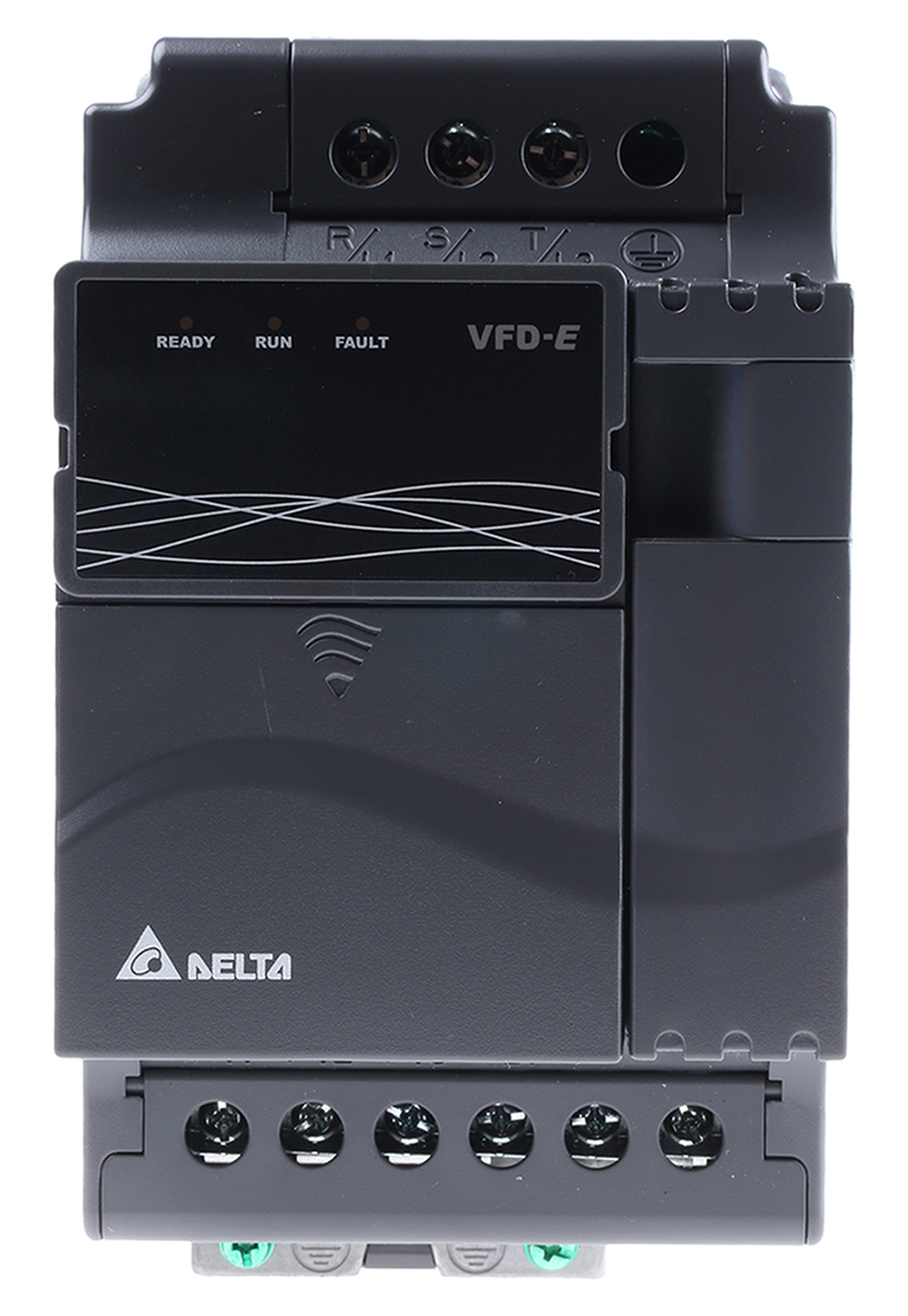 Delta Electronics Inverter Drive, 2.2 kW, 3 Phase, VFD-E Series 528V 5.5 A