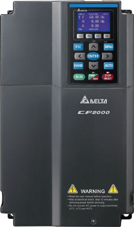 Delta Electronics Variable Speed Drive, 15 kW, 3 Phase, CP2000 Series 460V 32 A
